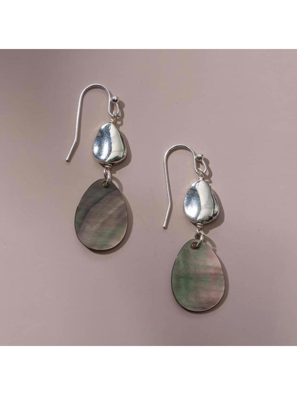 J.Jill Black Lip Shell Earrings
